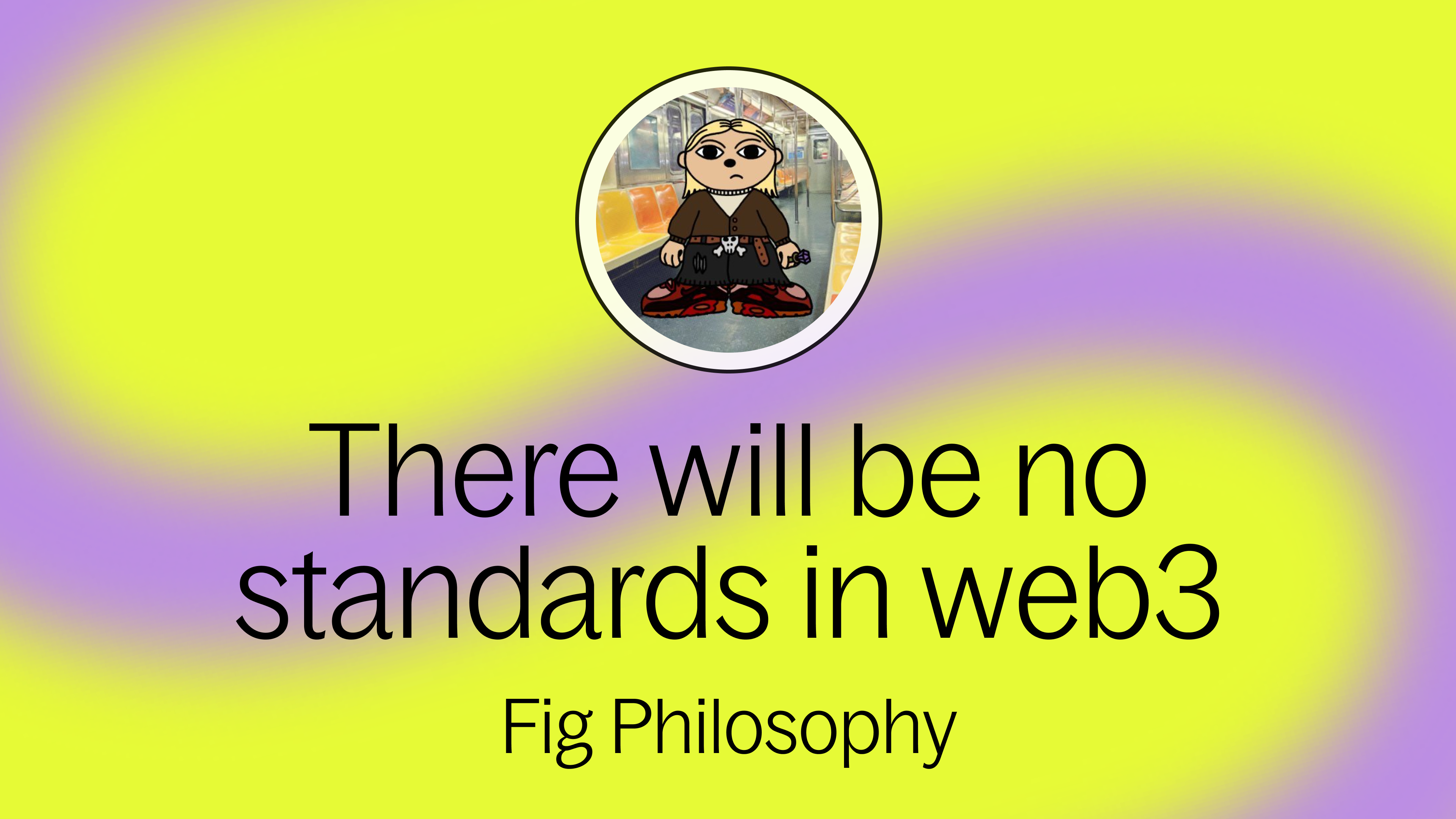 There will be no standards in web3